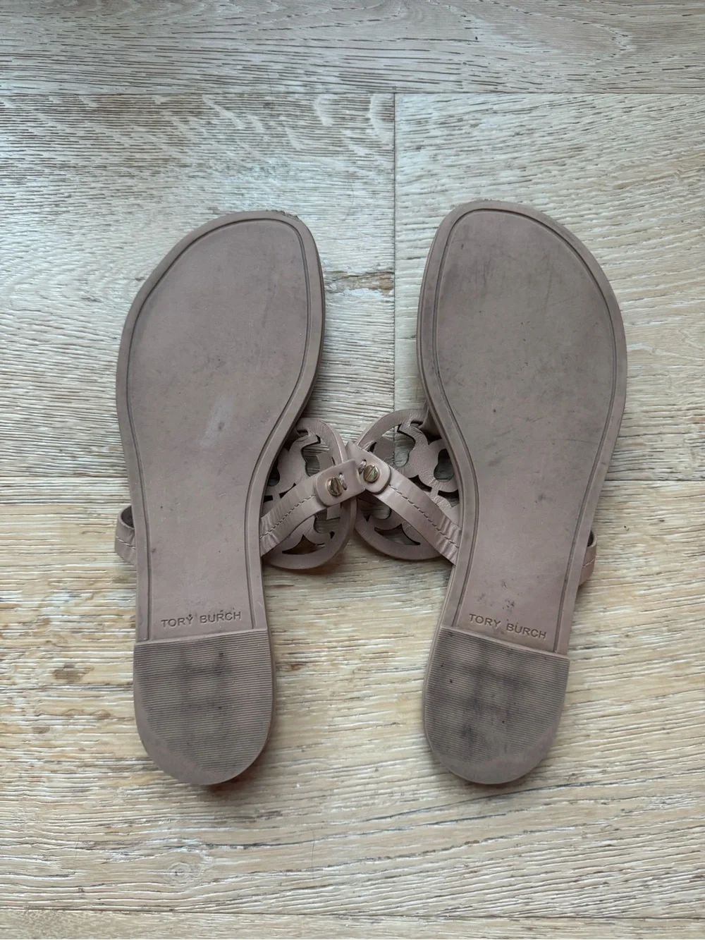 🔥TORY BIRCH Miller sandales Sz 9 nude